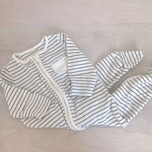 Mori Baby Zip-up Sleepsuit  footed pajamas 0-3 months